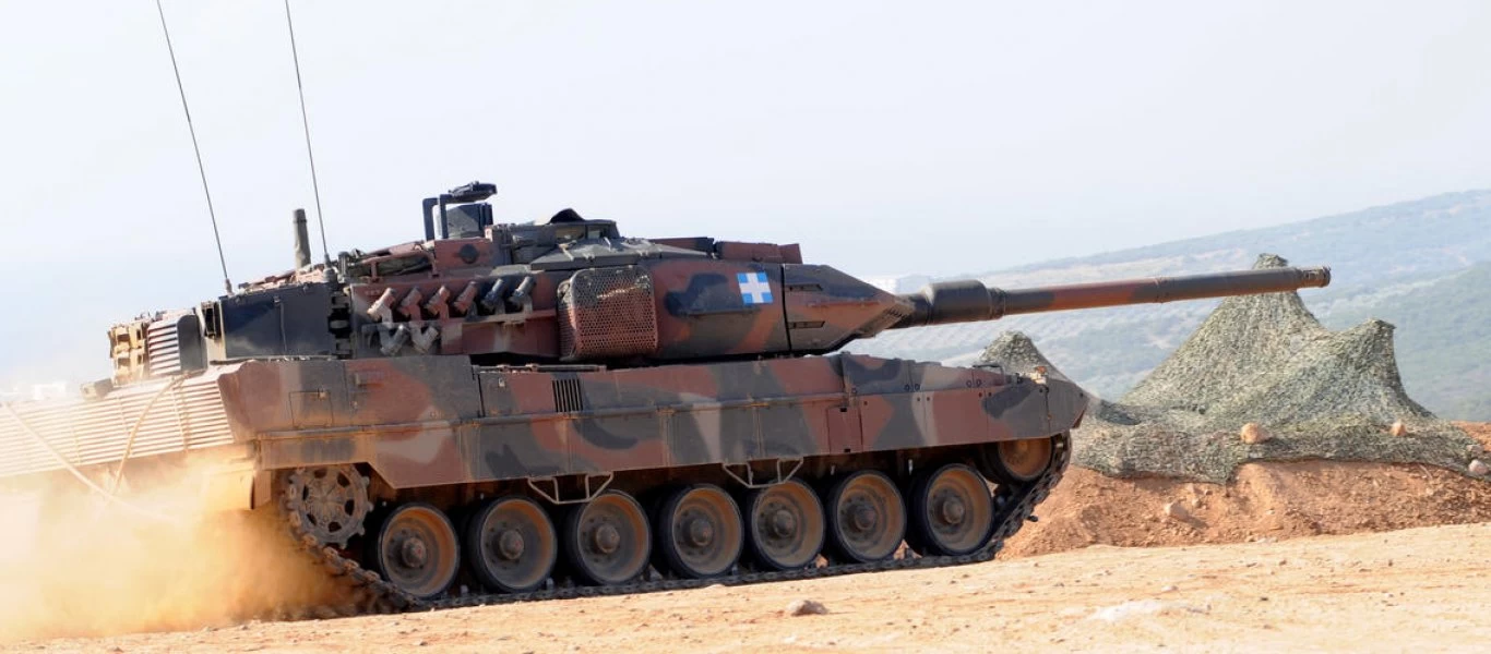 Βίντεο: Άρματα μάχης Leopard 2HEL και 1A5 του ΕΣ επιδεικνύουν την υψηλή τους ταχύτητα